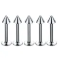 Stainless steel spike labret stud jewelry detail shot, perfect for body piercing accessories. - Cone / 1.2*8*3 / Steel