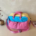 Borsa da viaggio colorblock grande capacita leggera borsa sportiva fitness uomo donna - 40x20x30 / Rosa