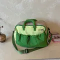 Borsa da viaggio colorblock verde grande capacità borsone sportivo leggero per il fine settimana - 40x20x30 / Verde