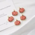 Cute enamel pumpkin charms for DIY jewelry making, sweet autumn accessories for necklaces and bracelets. - Pink Pumpkin / 1 Piece (16.5mm*15.5mm)