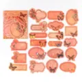 Retro Schmetterling Aufkleber Set für DIY Tagebuch Scrapbook Collage und Dekoration. - Romantischer Scharlachroter Schmetterling