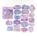 Vintage butterfly sticker pack journaling decorative purple label DIY stationery supplies - Starfield Purple Butterfly