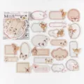 Retro butterfly label sticker pack 40pcs vintage DIY journal scrapbooking material. - Moon Ink Firefly Butterfly