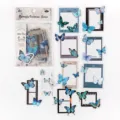 Retro Schmetterling PET Aufkleber Set künstlerische DIY dekorative Bilderrahmen 30 Stk - 30 Blatt/Packung / Gemeinsame Zeit