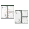 Momoe bloc-notes perforé rétro étoile lune, notes autocollantes botaniques vintage 8pcs - Lettre de Fleurs en Papier