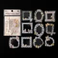 Sugar Poetry PET Collage Sticker Pack, Schmetterling Serie Vintage DIY dekorativer Rahmen. - 30 Stück/Packung / Spitzen-Schmetterling