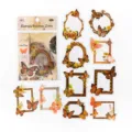 Vintage Schmetterling PET Sticker Pack mit Retro Bilderrahmen, 30 Stk fuer Basteln. - 30 Blatt/Packung / Alte Zeiten