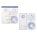 Bloc-notes Céleste Vintage Ciel Étoilé Papeterie Rétro Bloc Papier Détachable Carnet Notes - Mouvement de Rivière Étoilée