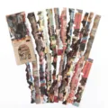 Vintage Brandkanten langer Streifen Sticker Set für Tagebuch DIY Scrapbooking Dekoration - Zeitschriftenimpression