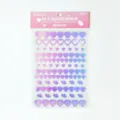 Momo PET laser heart stickers set decorative DIY journaling cute stationery supply - Sweetheart Warning