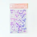 Holographic PET bow ribbon sticker sheet, cute guka diary decorating supply, shiny star series. - Girly Ribbons