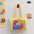Bolso ita estilo japonés anime gran capacidad bandolera con ventana transparente para mujer - Amarillo