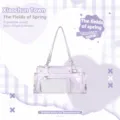 Bolso ita morado claro bolso de hombro boston con bolsillo transparente diseño lindo - Sin Compartimento Secreto / Púrpura