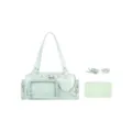 Mint green ita bag transparent window crossbody bag cute doll bag with star chain strap - Green