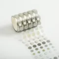 PET Punkte Washi Tape Ins Stil Gradient Grün Planer Aufkleber Rolle für Basteln - Tinte Cyanfarbene Robe