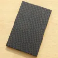 Dikke antislip meubelmat zwarte raster tafel en stoel been bescherming mat variant - Vierkant / 2 Stuks/Verpakking