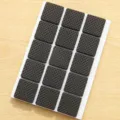 Zwarte vierkante antislip meubelglijders, verdikte stoelbeenbeschermers voor vloeren in huis. - Vierkant / 30 Stuks