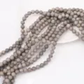 Perle sfuse in pietra con venature del legno grigio naturale per gioielli fai da te accessori - Diaspro Grigio