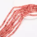 Perle sciolte in pietra naturale cristallo rosa fai da te bracciale accessori moda - Pietra del Sole Trattata
