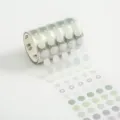 PET Washi Tape Punkt Aufkleber dekorative Journaling Klebeband niedliche Schreibwaren - Sanfte Jugend