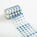 PET dot washi tape blue aesthetic journal sticker simple style scrapbooking supply roll 1 roll - Morning Starlight