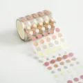 PET Pünktchen Washi Tape transparentes Tagebuch Aufkleber Set Bullet Journal Schreibwaren - Lächeln-Brise