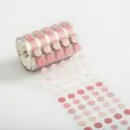 PET round dot washi tape roll, aesthetic ins style journaling sticker for crafts and DIY decor. - Mortal World