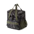 Camo insulated lunch bag double layer cooler tactical bento box storage bag with strap - Camo Gray