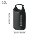 Waterproof dry bag 10l roll top compression storage sack for outdoor travel gear and clothes. - 10L / Black