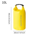 Sacchetto impermeabile 10L con chiusura a rotolo borsa da viaggio all'aperto gialla - 10L / Giallo
