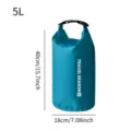 Sacca Stagna Impermeabile da Viaggio 5L Borsa a Compressibile per Campeggio Esterno - 5l / Blu