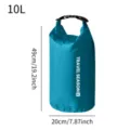 Sacchetto impermeabile per viaggi e campeggio, borsa di stoccaggio a compressione portatile. - 10L / Blu