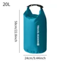 Borsa stagna da viaggio, 20L sacca di compressione impermeabile per vestiti portatile. - 20L / Blu
