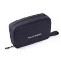 Black Travel Toiletry Bag Waterproof Portable Cosmetic Pouch Makeup Storage Organizer - 23x15x9cm / Black