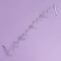 Silver rhinestone heart hair chain headpiece elegant bridal party hair accessory piece - Elegant Gentle Headband (HS-J6724S)