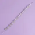Rhinestone leaf bridal hair vine silver crystal headband wedding party hair accessory - Evening Banquet Headband (HS-J7051S)