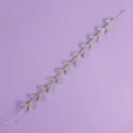 Rhinestone leaf hairband bridal wedding party silver hair vine accessory sparkling crystal - Compact Exquisite Headband (HS-J7056S)