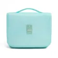 Borsa da toeletta da viaggio appesa pieghevole grande capacità organizer per trucchi. - Blu Brillante