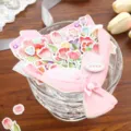 set di cartoline d'auguri bouquet di fiori fai da te carta regalo floreale per festa - Giacinto di Pioggia con Nappe