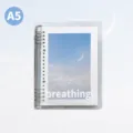 RosyPosy A5 transparenter Ringbuch Kalender breathing Serie Notizbuch Tagebuch Planer. - Kerzenlicht / A5