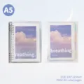 Cuaderno de anillas A5 RosyPosy agenda estética serie breathing papelería bonita - Deslizar Suavemente / A5