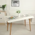 Tavola runner ricamata a fiori per tavolo da pranzo, elegante tessuto decorativo peonia. - 33*183cm / Peonia Nera