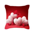Valentine decorative heart print throw pillow cover for sofa bedroom home decor sweet gift - 45X45cm (Without Core) / Style 6