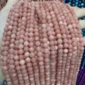 Natural stone pink round loose beads for DIY bracelet jewelry making accessories wholesale. - Pink Opal Style (BF510) / 4MM Round Beads (Approx 92 Pcs)