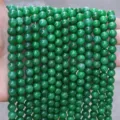 Green natural stone optimized round loose beads for DIY bracelet jewelry making, wholesale. - Dark Green Jade Style (BF510) / 4MM Round Beads (Approx 92 Pcs)