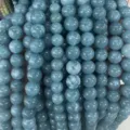 Blue gemstone round beads, crystal DIY bracelet semi-finished jewelry accessories wholesale - Blue Jadeite Style (BF510) / 4MM Round Beads (Approx 92 Pcs)