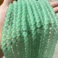 Green gemstone round beads semi-finished diy bracelet jewelry making accessories - Green Strawberry Quartz Style (BF510) / 6MM Round Beads (Approx 61 Pcs)