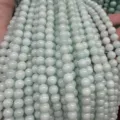 Light green round gemstone beads for DIY bracelets, smooth finish semi-finished jewelry making. - Green Rhodonite Style (BF510) / 4MM Round Beads (Approx 92 Pcs)