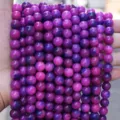 Natural stone purple gemstone round beads for diy bracelet jewelry making supplies - Sugilite Style (BF510) / 4MM Round Beads (Approx 92 Pcs)