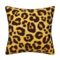 Dettaglio federa cuscino stampa leopardo, morbida fodera per divano decorazione casa. - 45*45cm / Stile 9